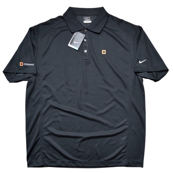 Nike Other - Nike Golf Polo Shirt Mens XL Black Dri-Fit Code42 Corporate Employee Tech NWT